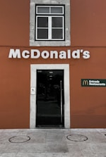 Wheelchair accessible entrance with wide door and ramp at the restaurant.