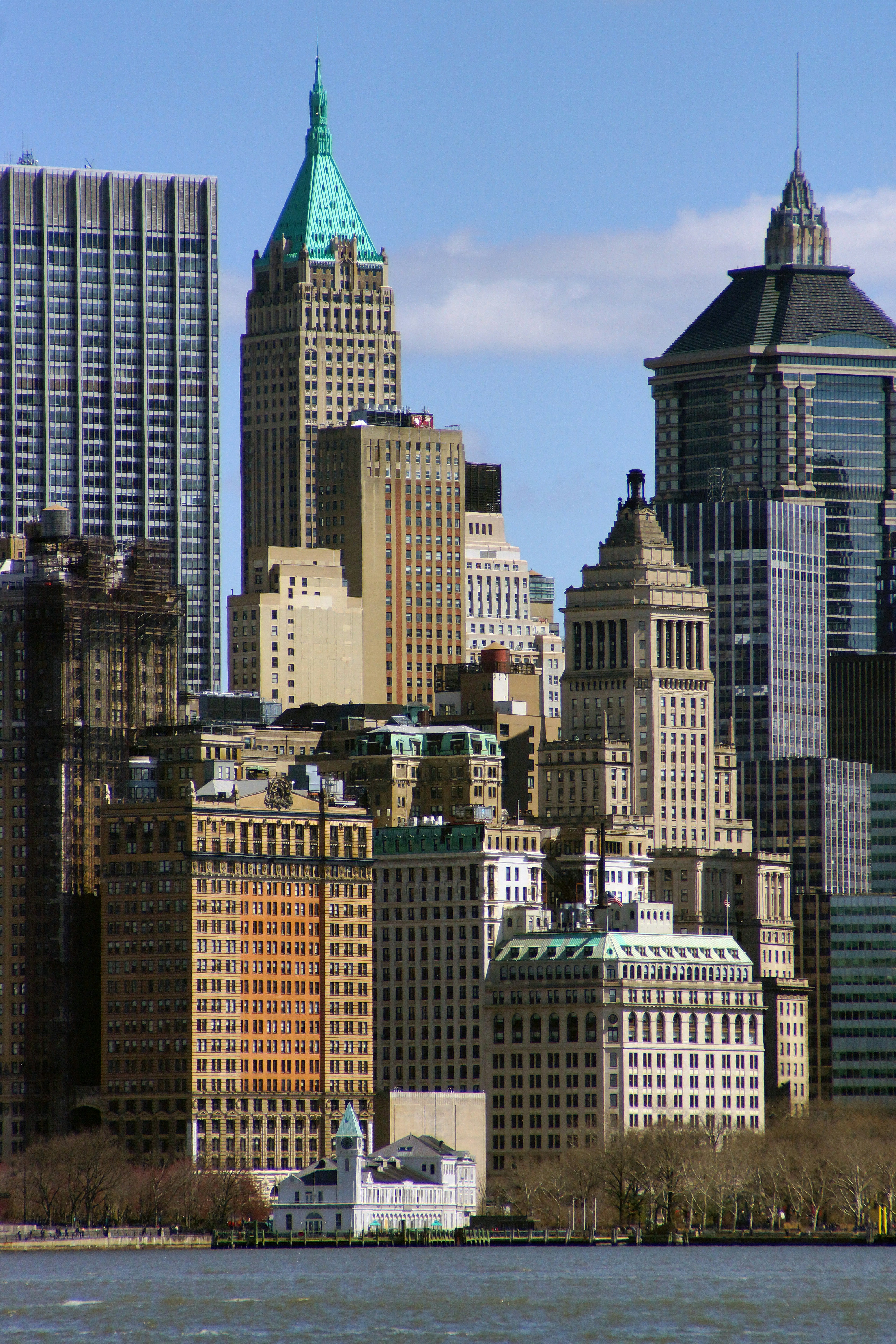 a view of a city from across the water