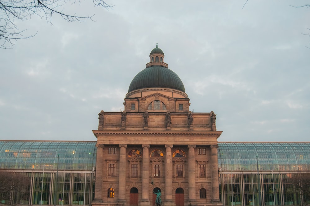 a large building with a dome on top of it