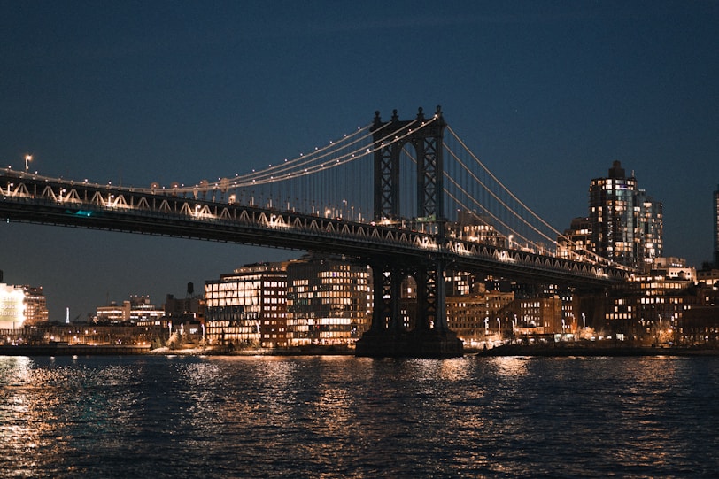 a large bridge over a large body of water