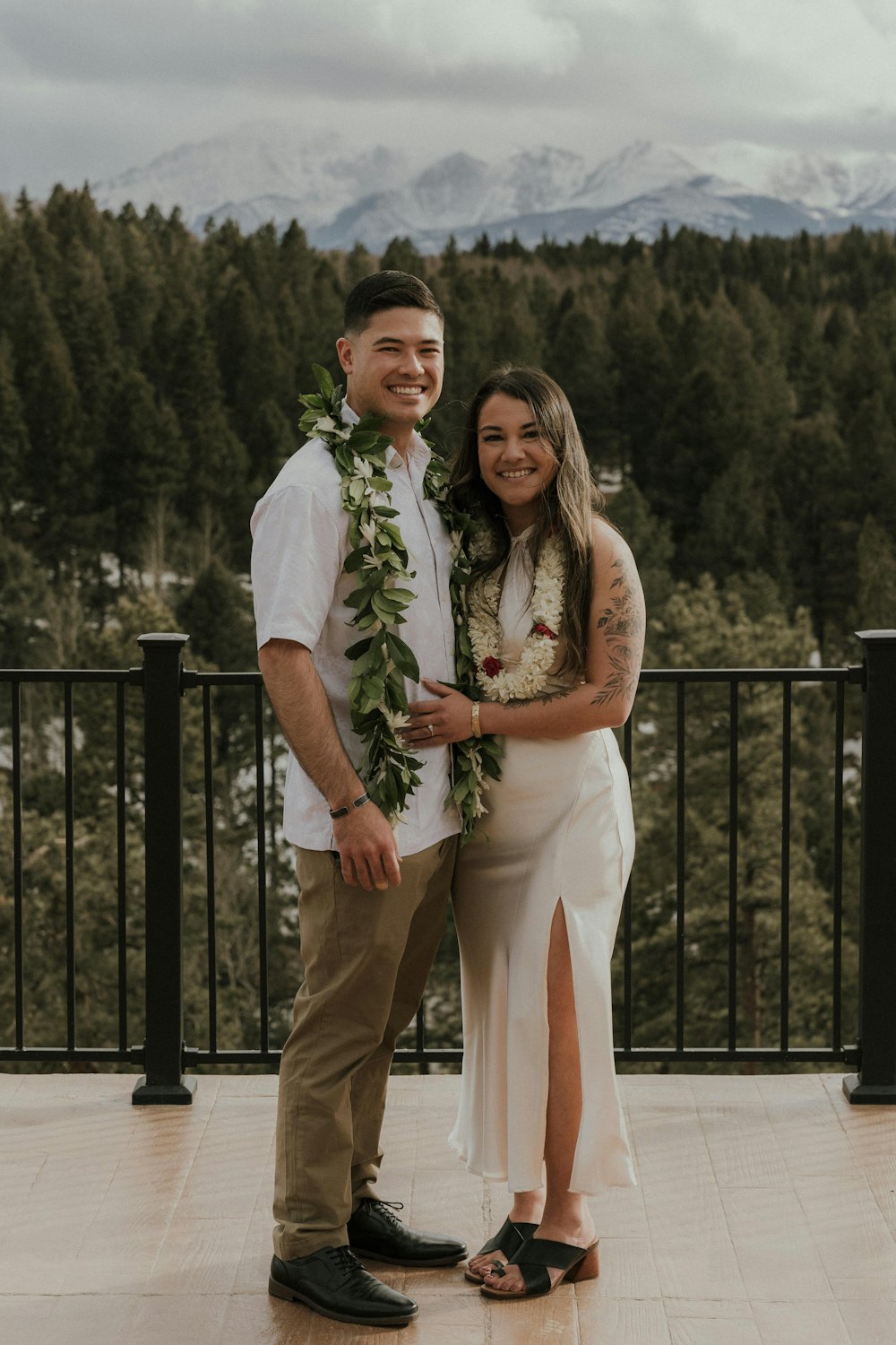 a man and a woman standing next to each other