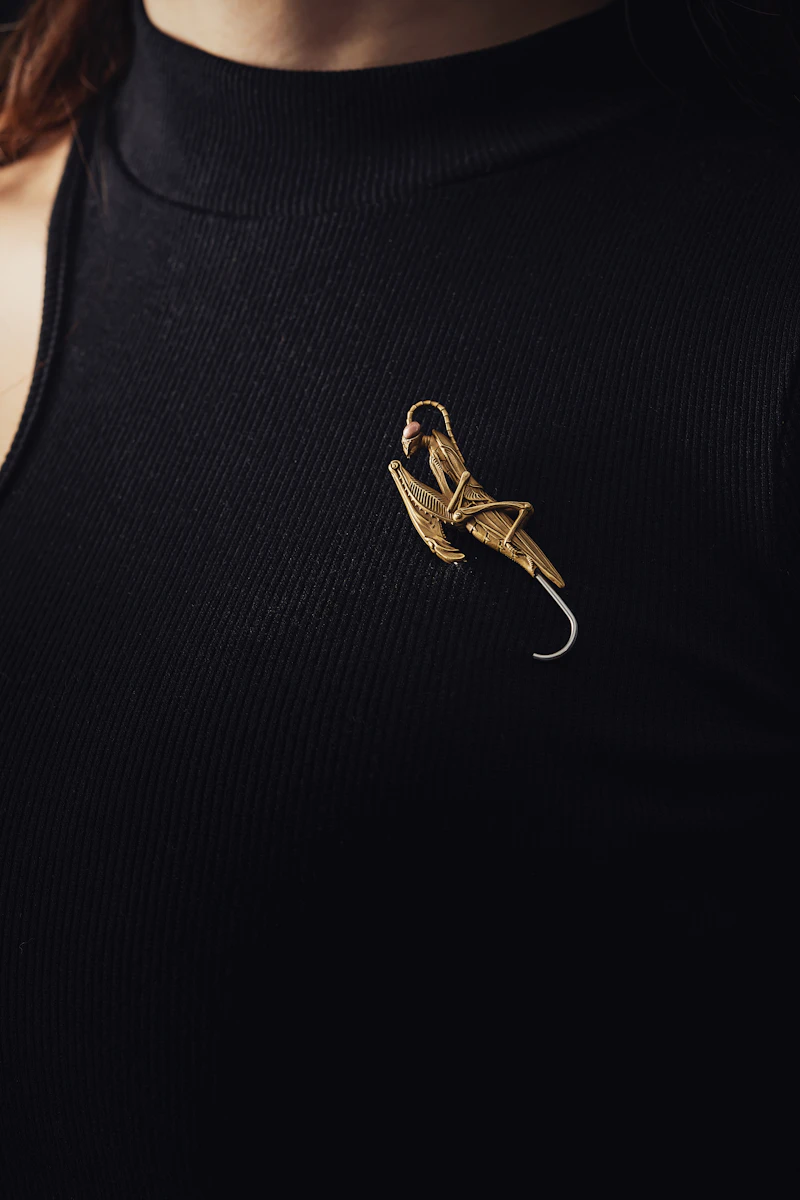 Crystal Emblem Brooch
