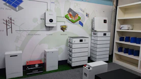 Close-up of innovative battery technology representing next-generation energy storage solutions.