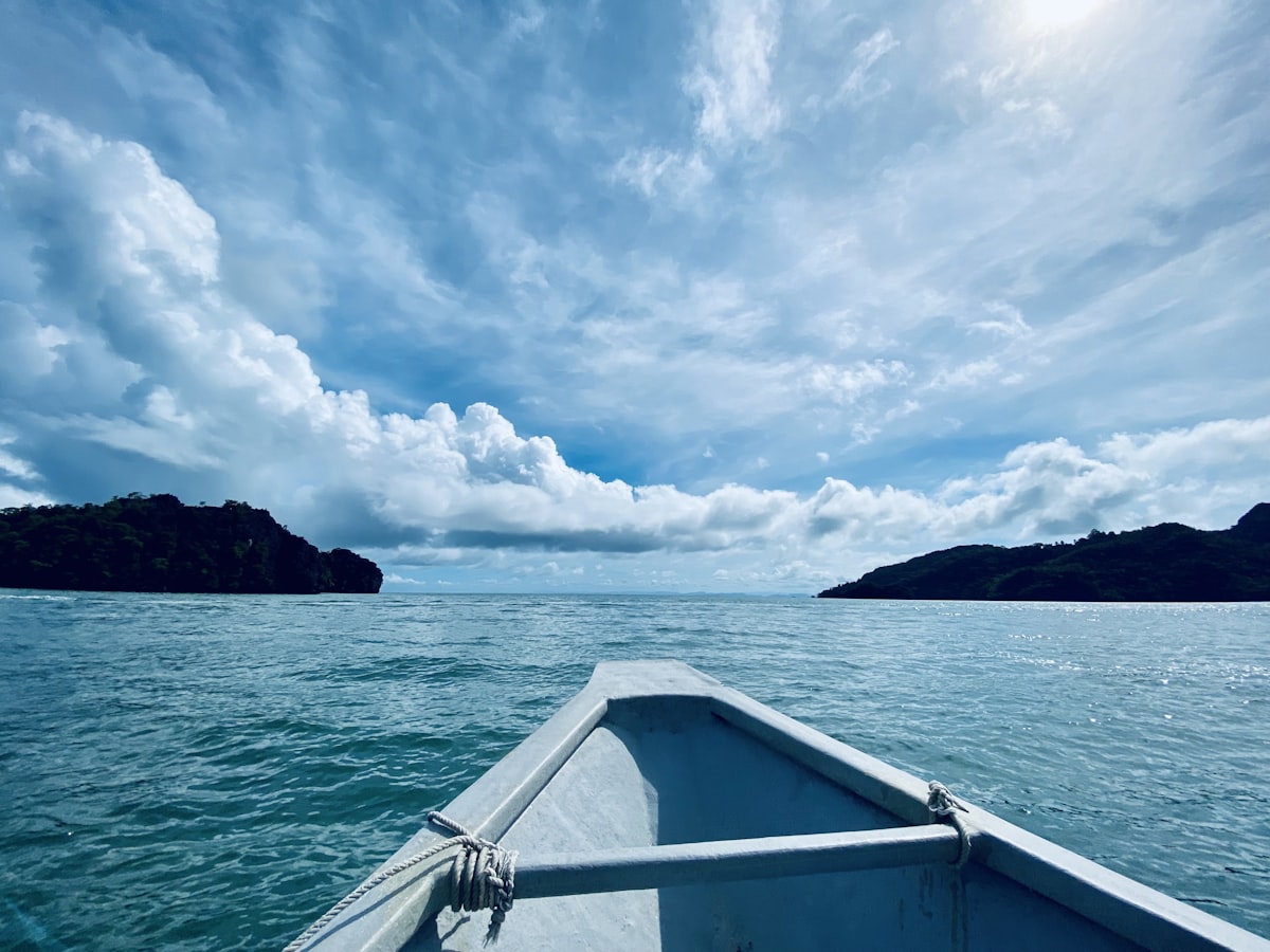 Langkawi December — sunset over Tanjung Rhu with calm sea