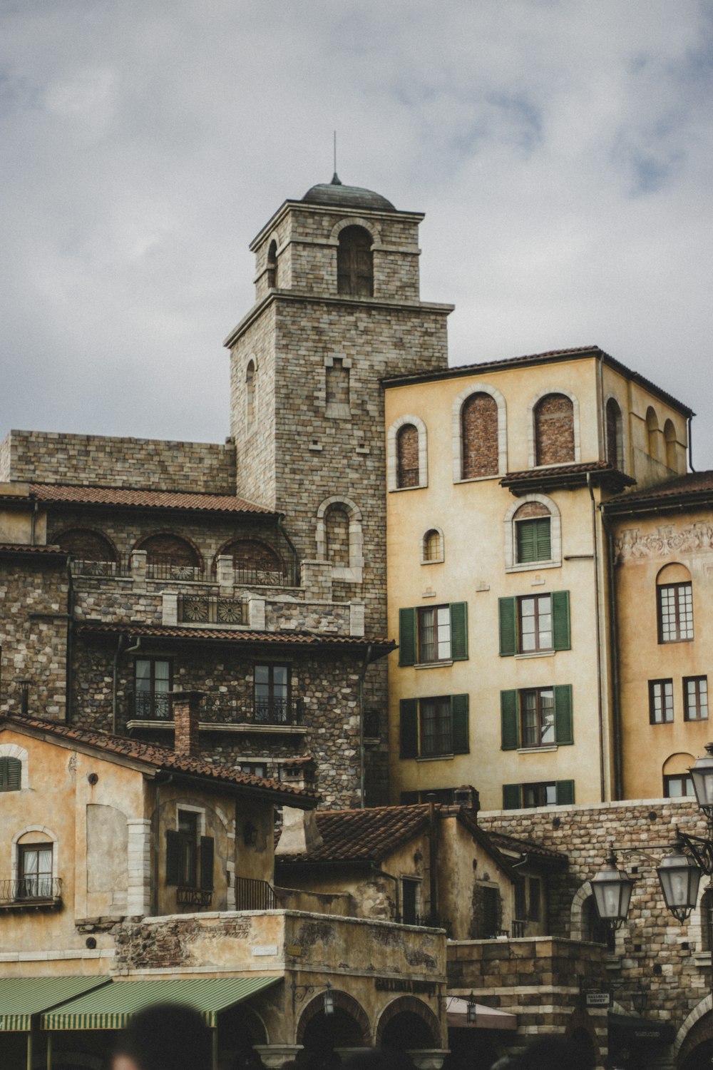 a tall building with a clock tower on top of it