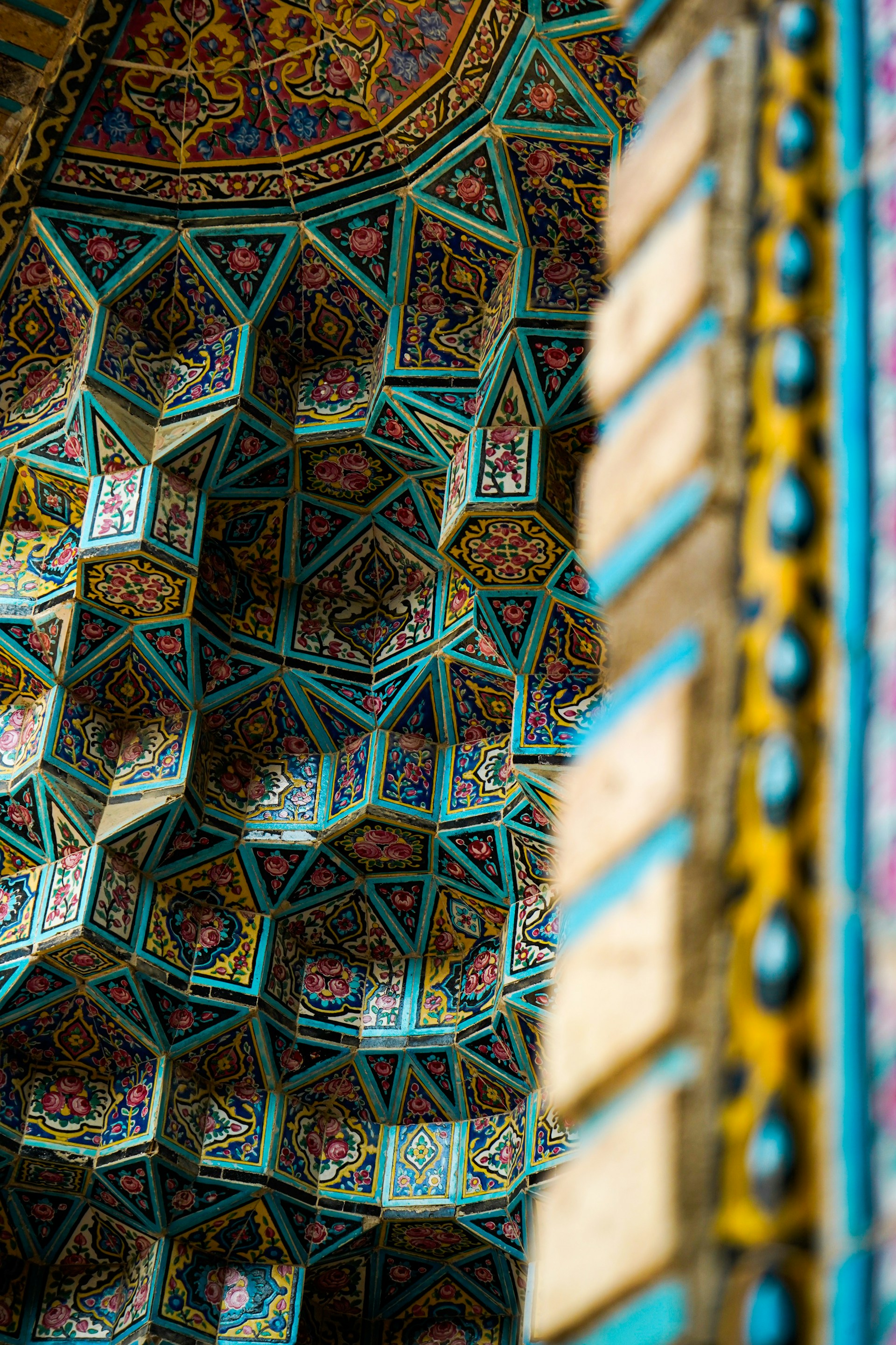 a close up of a building with intricate designs on it
