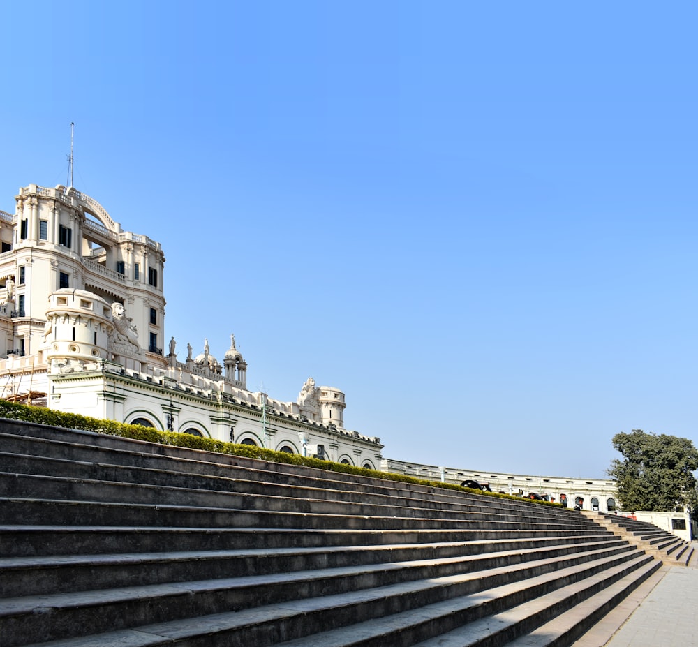 a large building with a lot of steps leading up to it