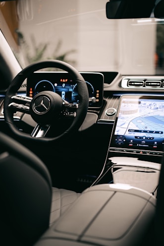 Interior of the mercedes benz s class