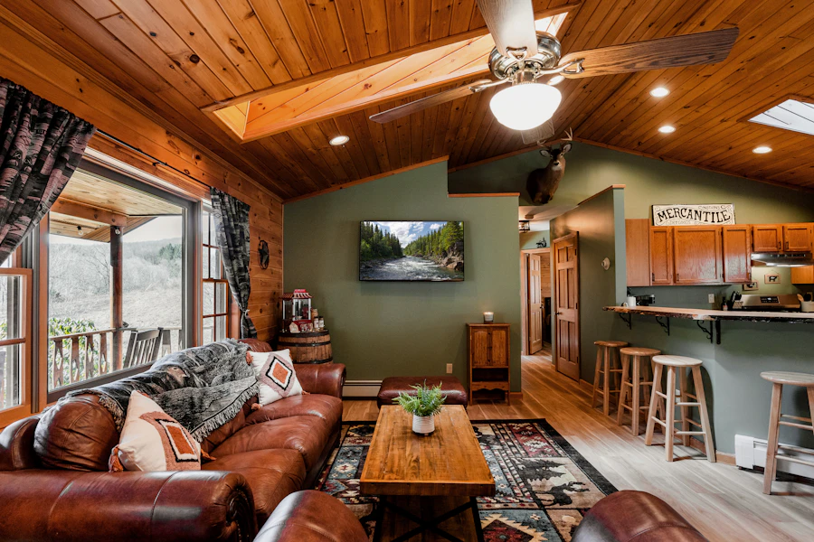 Open, connected living space renovation