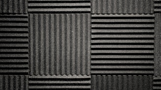 Close-up of high-performance RF absorber panels arranged neatly