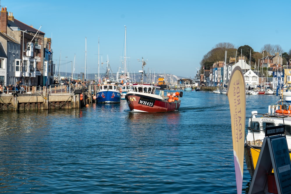 a couple of boats that are in the water