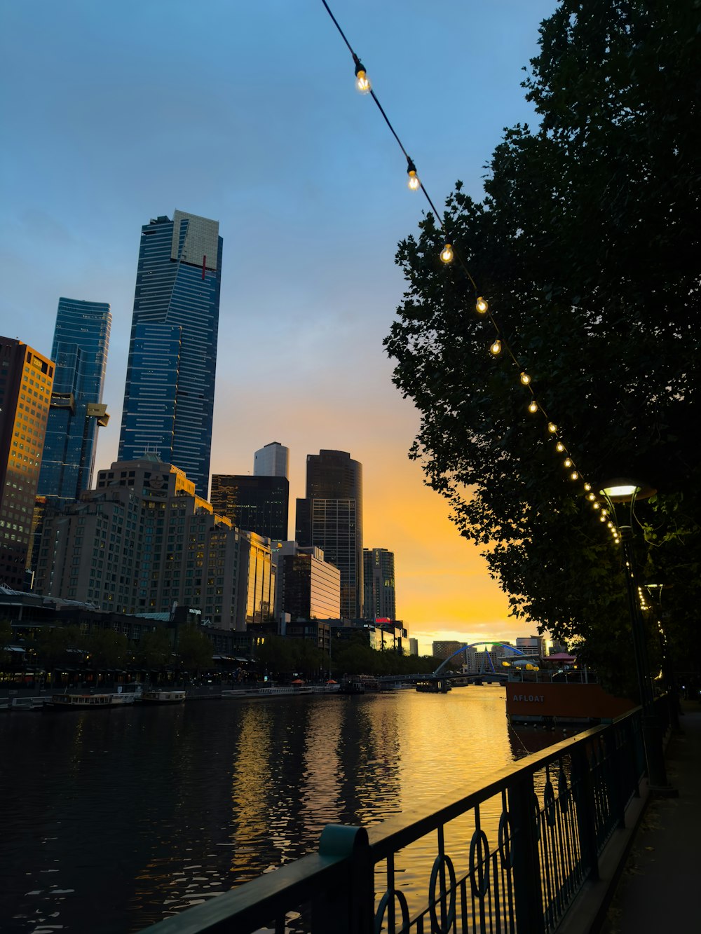 a view of a city from across a river