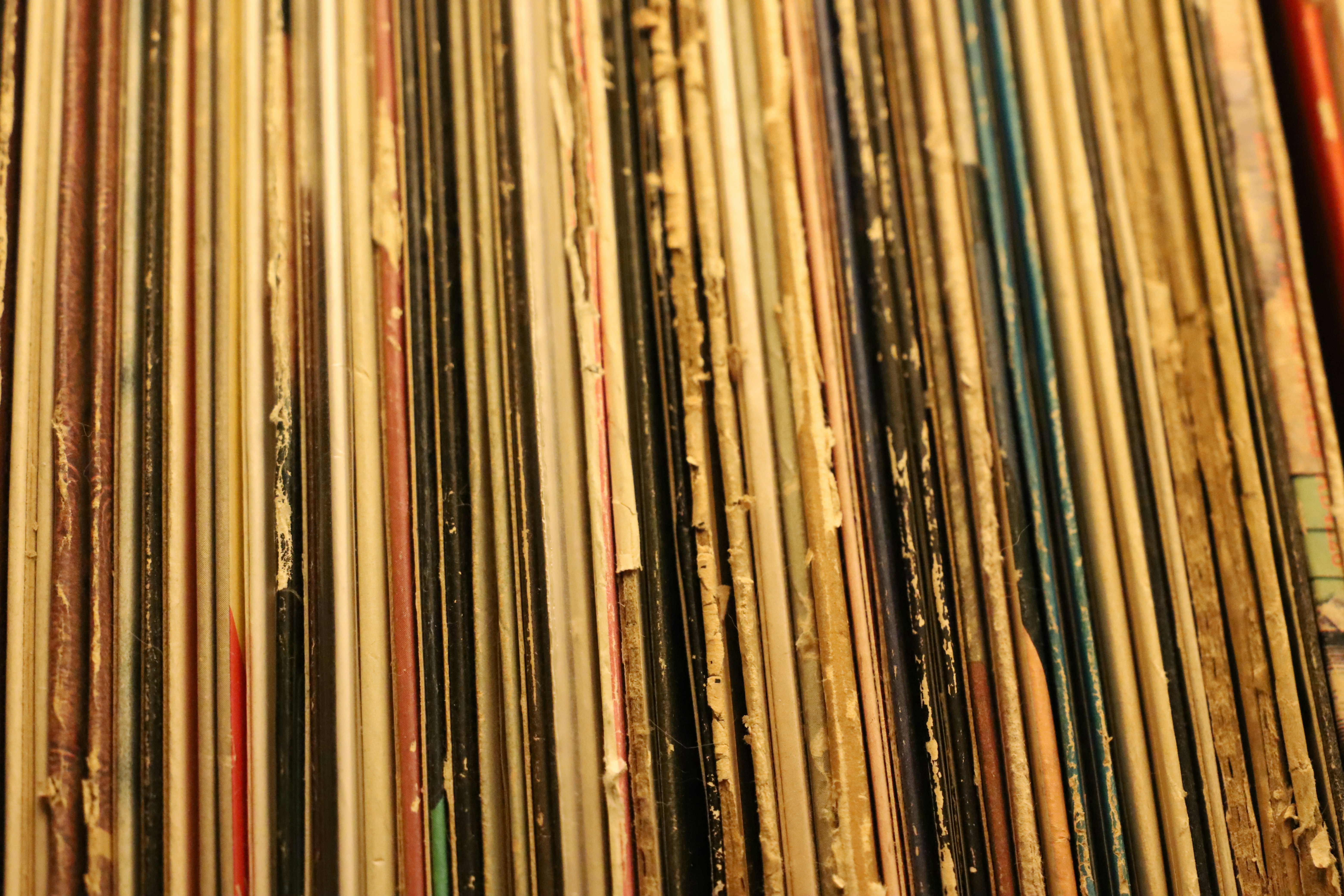 Vintage vinyl records collection
