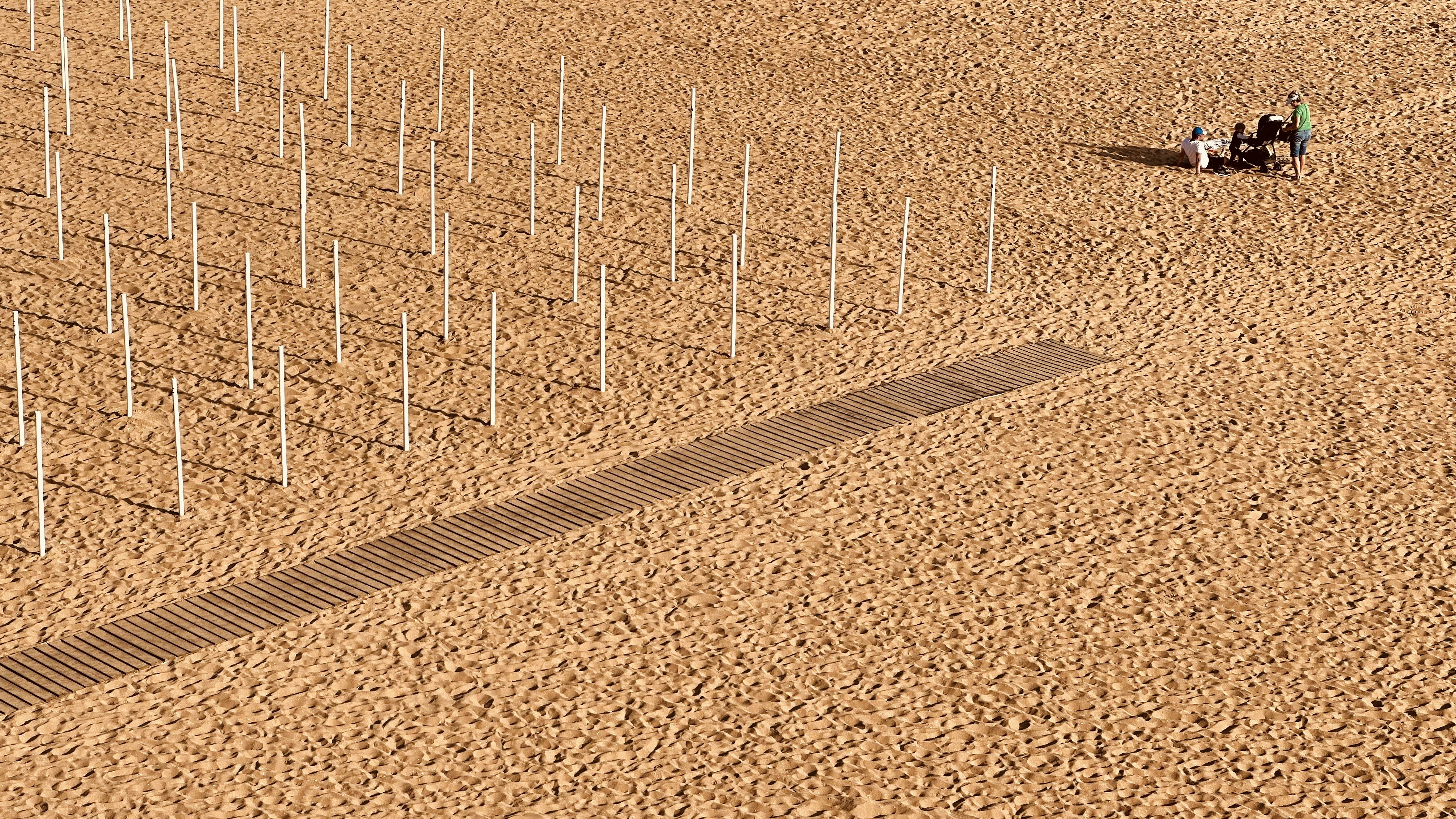 Família reunida nas férias no litoral