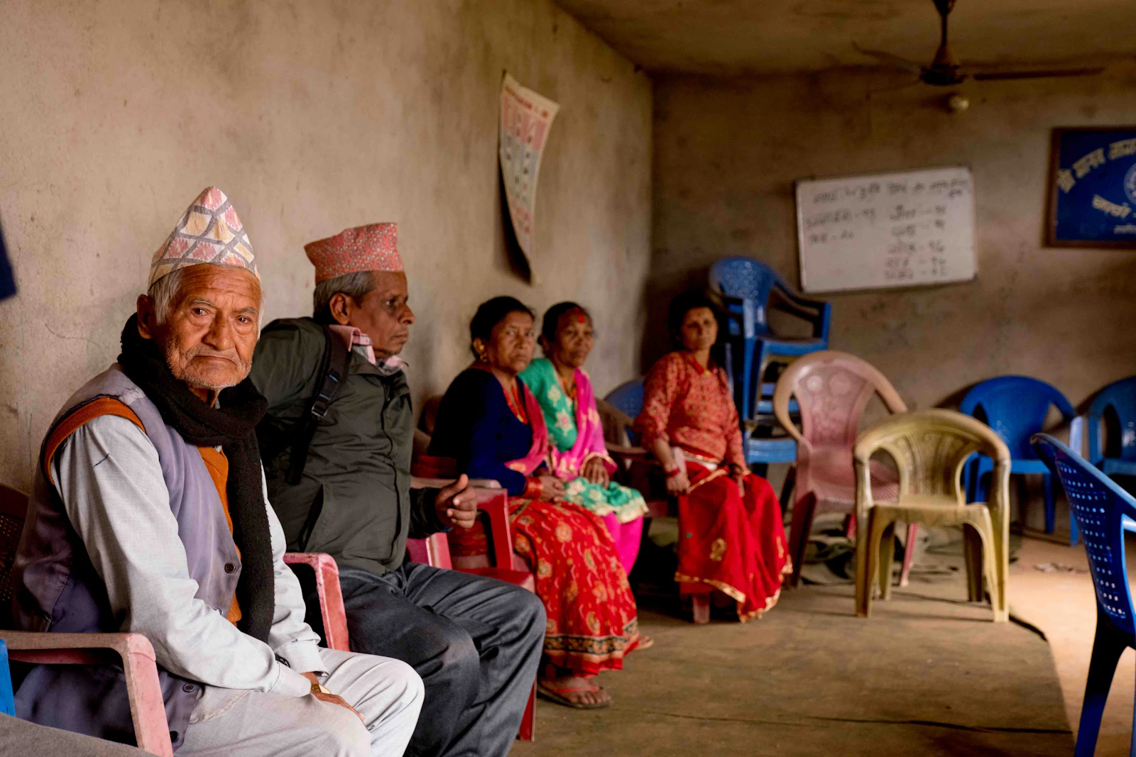 Doctor's check-up at the camp