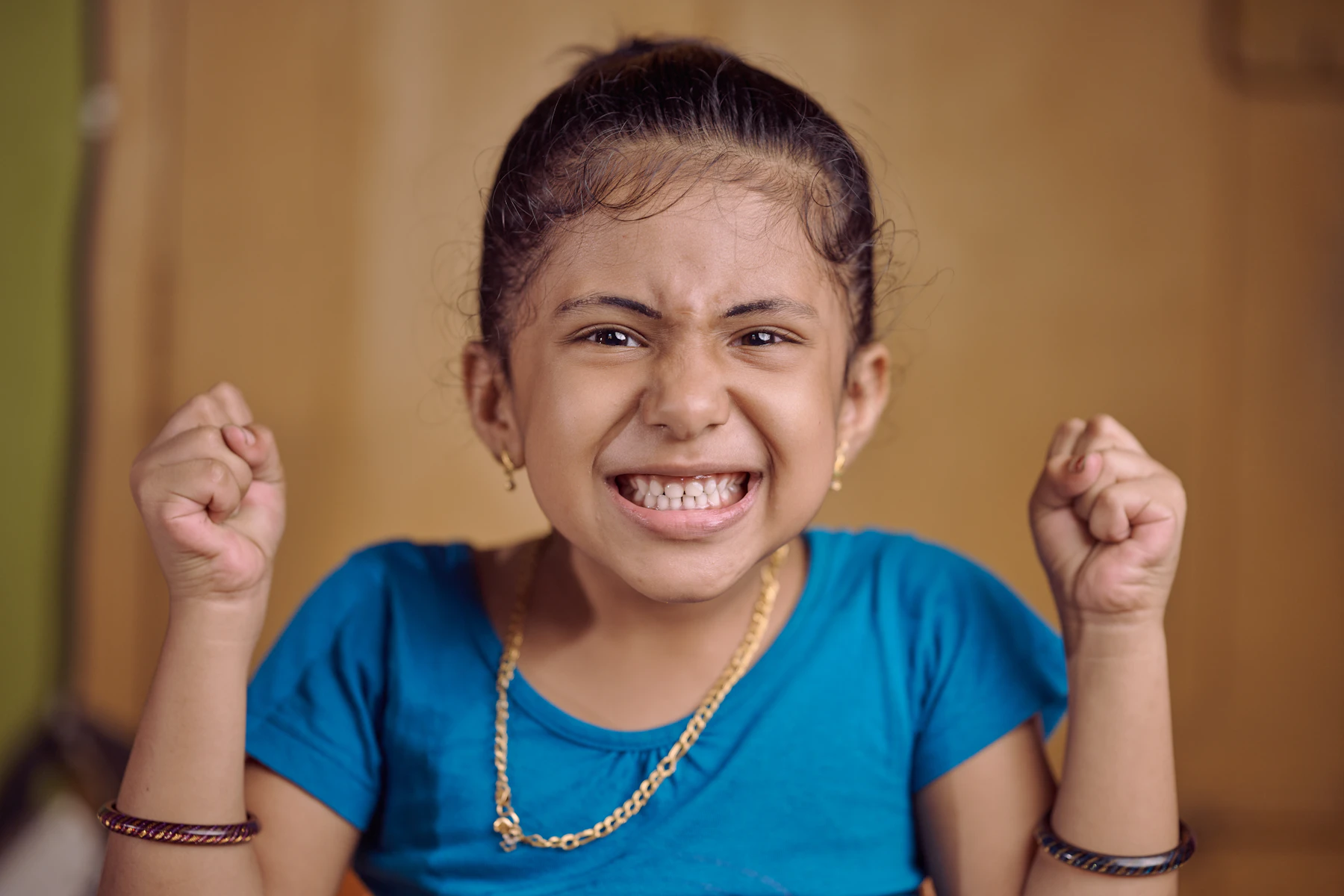 Smiling Indian girl, a child treated at the best rehabilitation centre for kids in Chennai