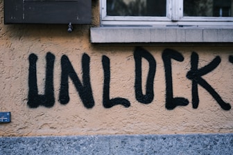 a wall that has some writing on it