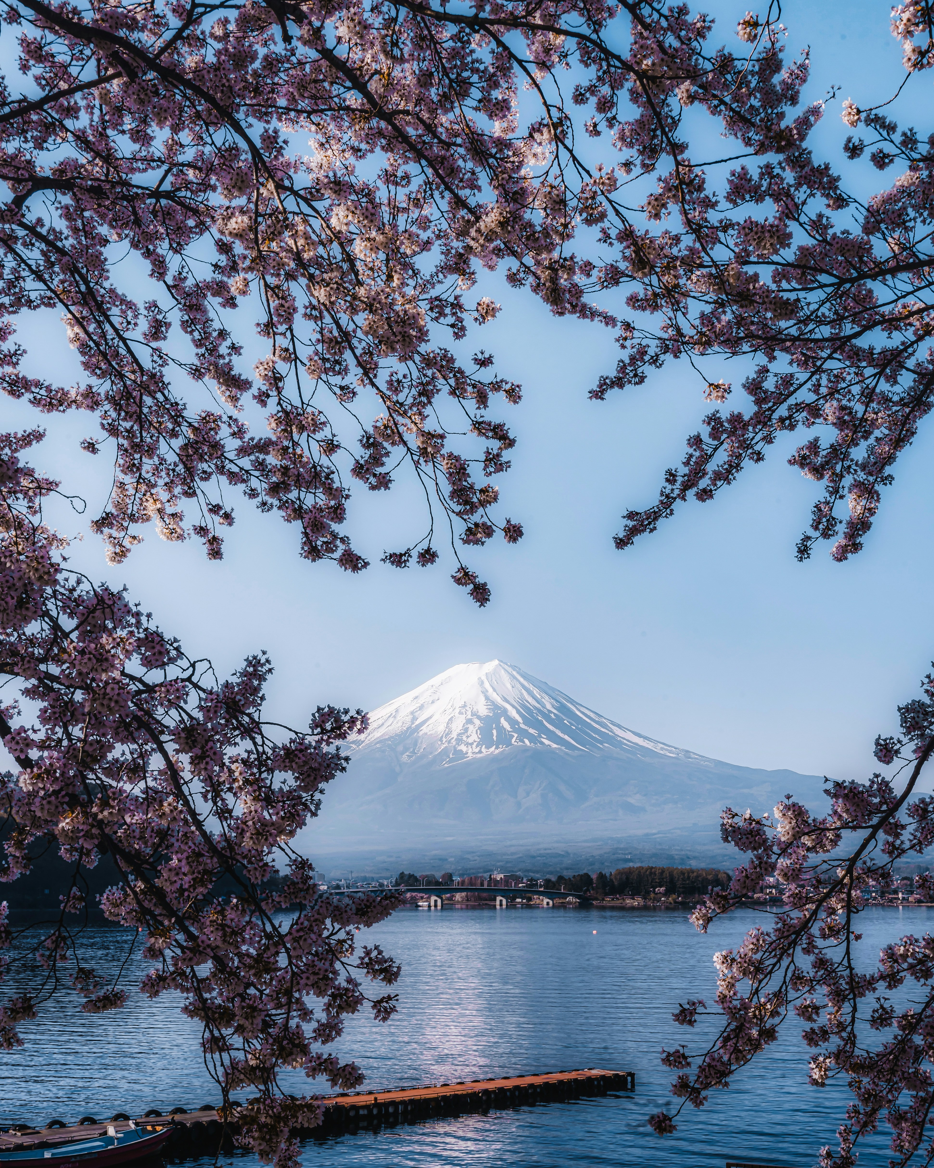 a view of a mountain and a body of water