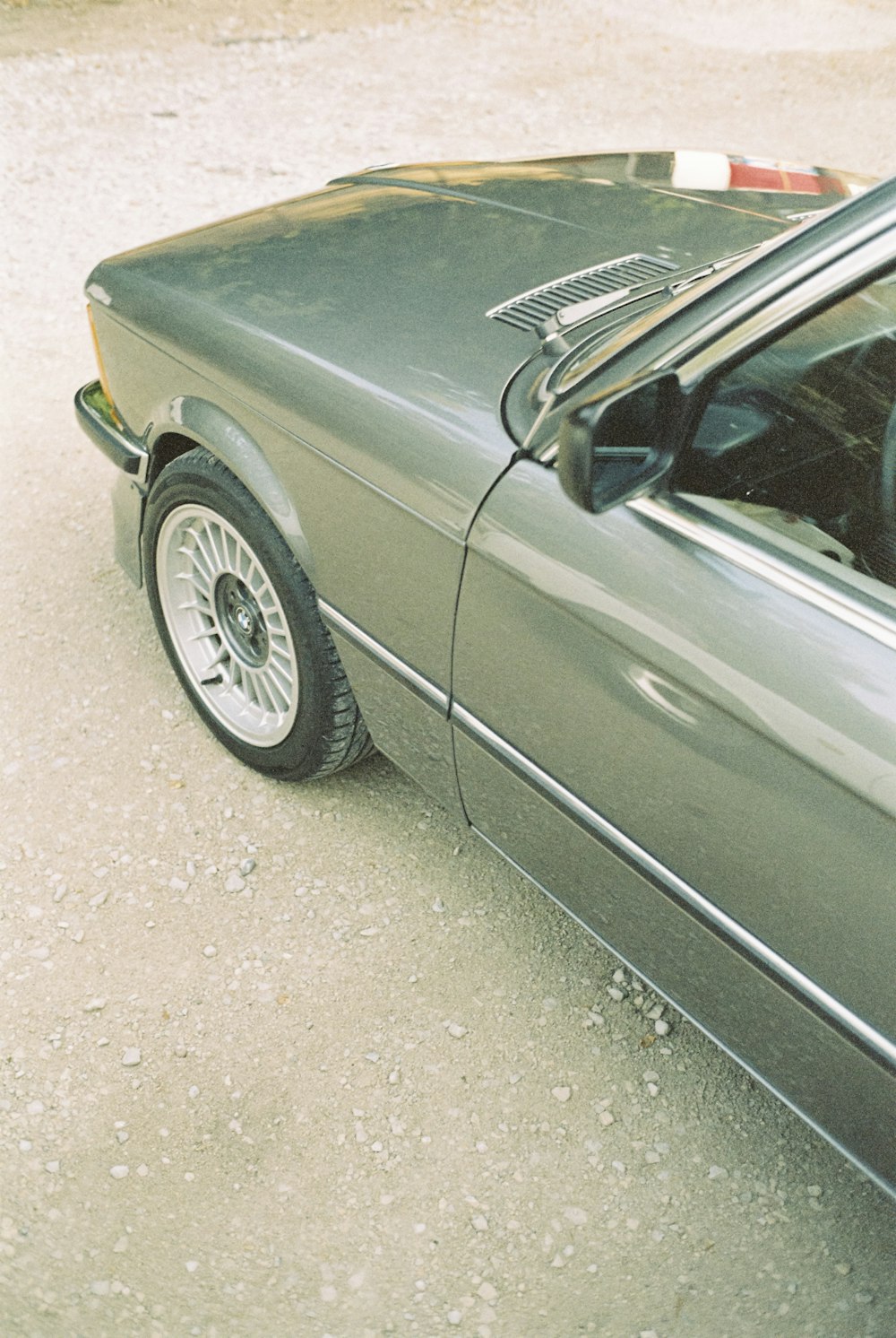 a car parked on the side of the road