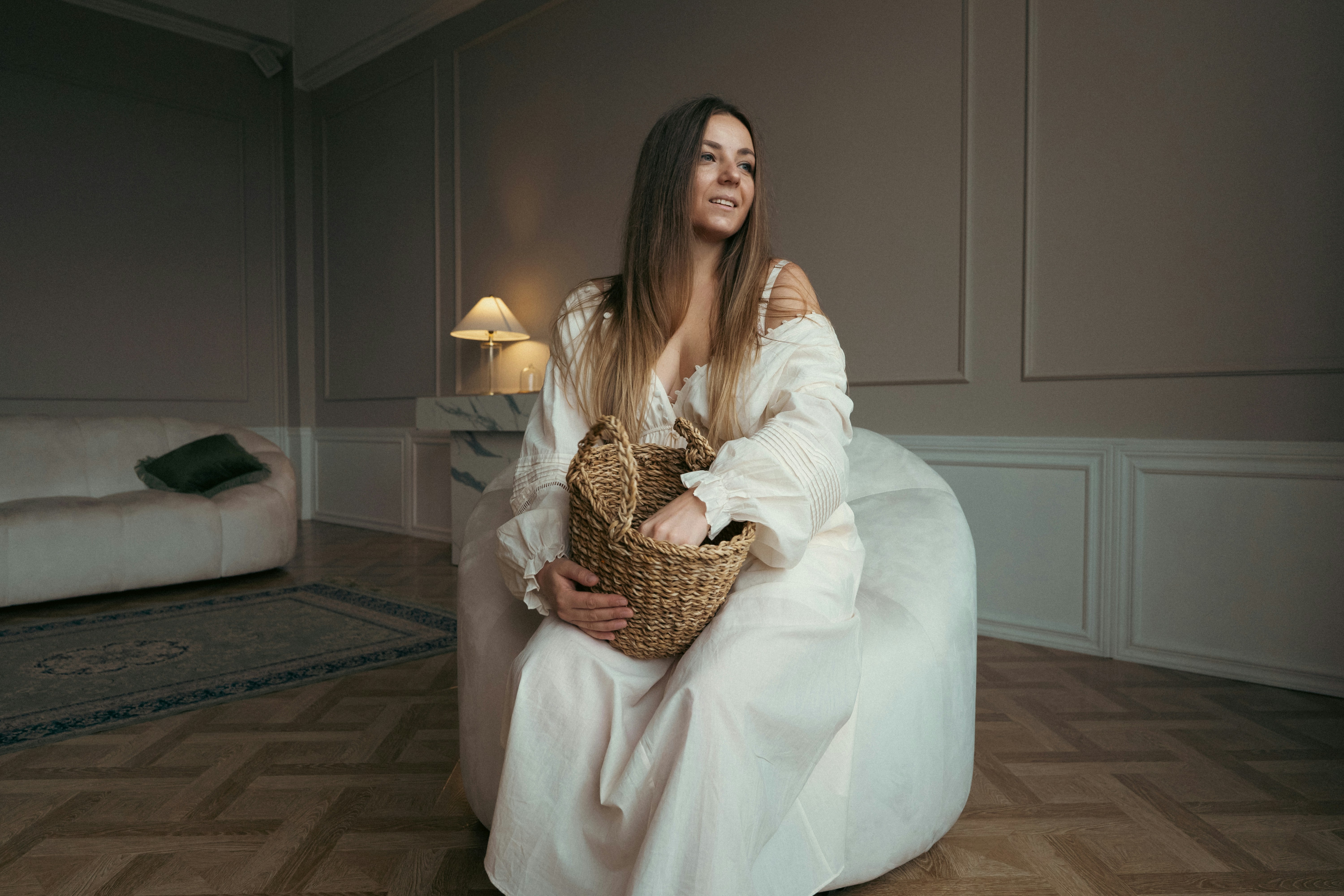 Client Testimonial - Woman with Basket