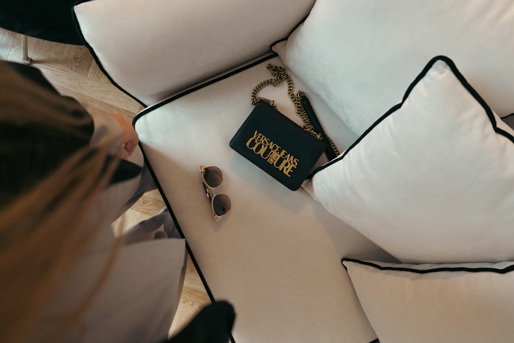 Noir Quilted Shoulder Bag