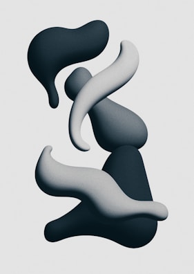 Abstract shapes morphing in a fluid animation, showcasing a generative art project.