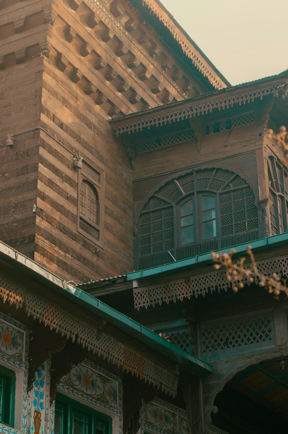 a building with a clock on the front of it