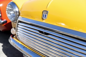 A car before and after mini repair showing visible improvements in the body.