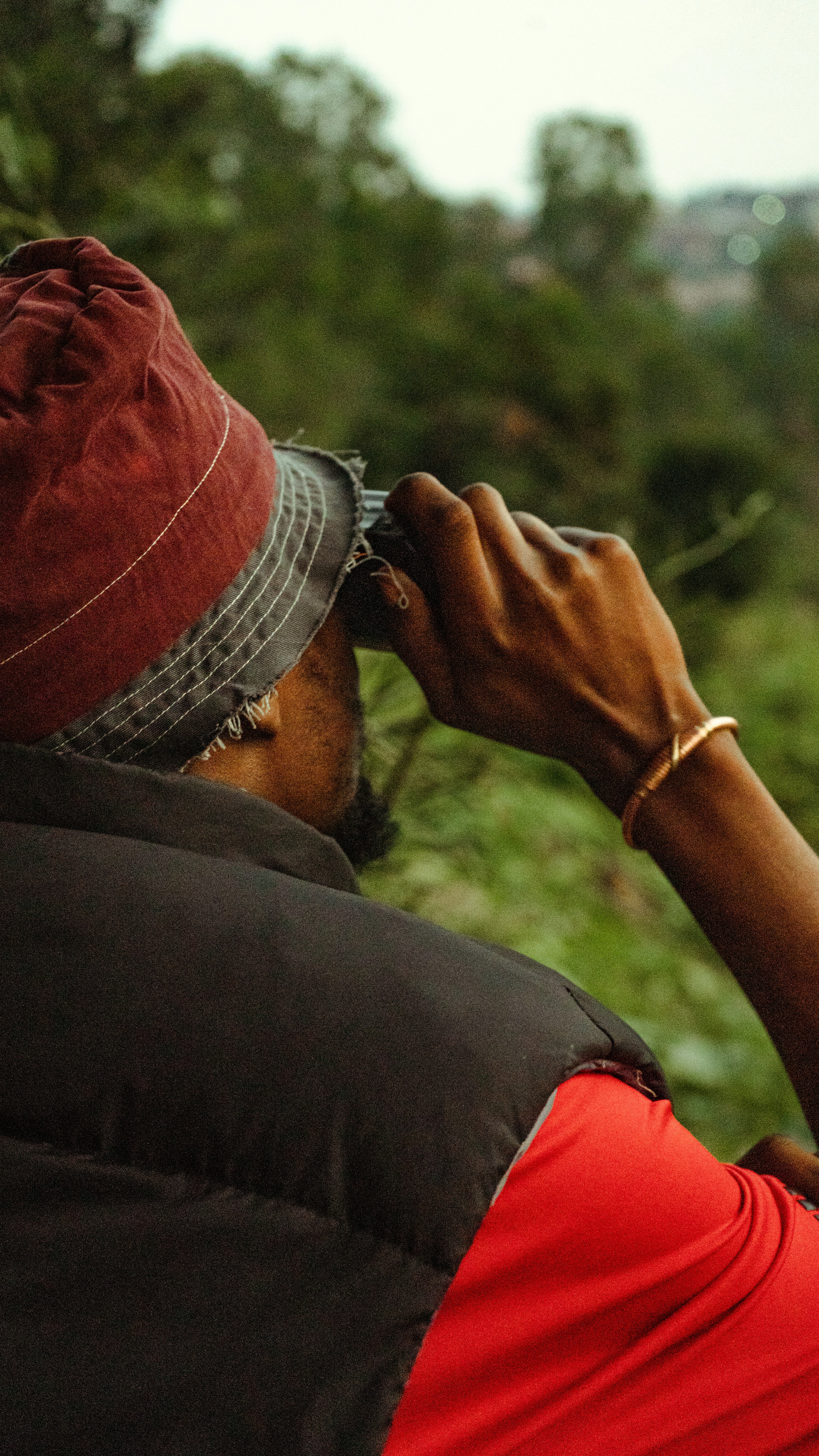 Rwanda gorilla trekking through lush forest