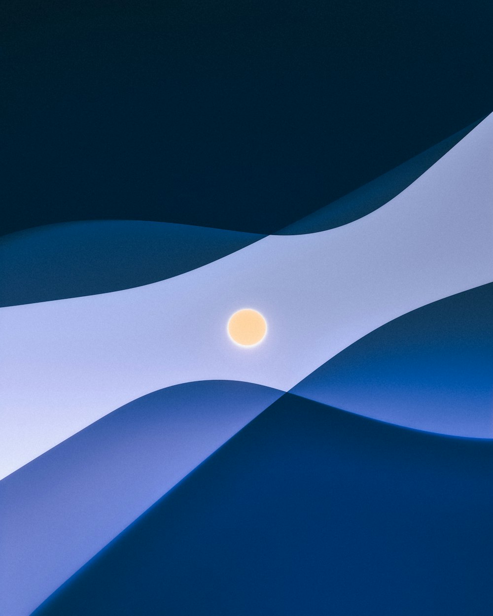 a blue and white abstract background with a sun in the middle