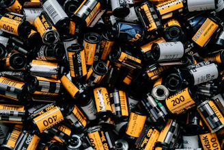 Close-up of high-quality Kodak photo prints laid out on a table.