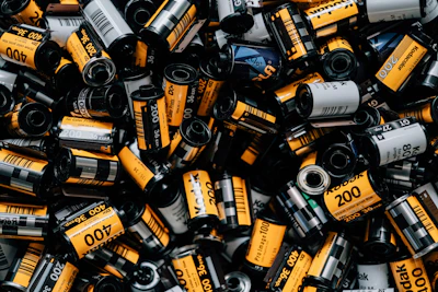 Close-up of high-quality Kodak photo prints laid out on a table.