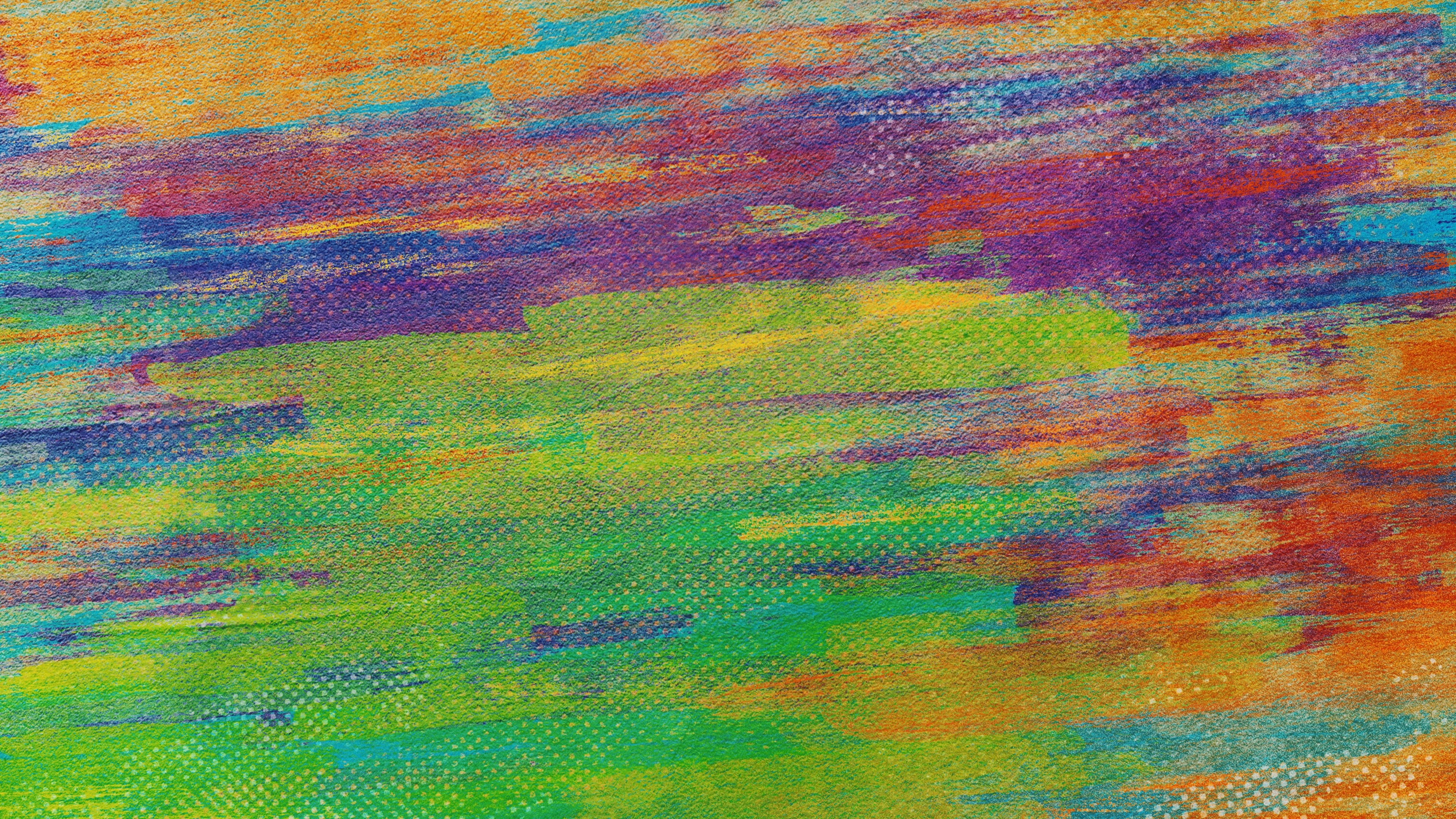 a painting of a multicolored background