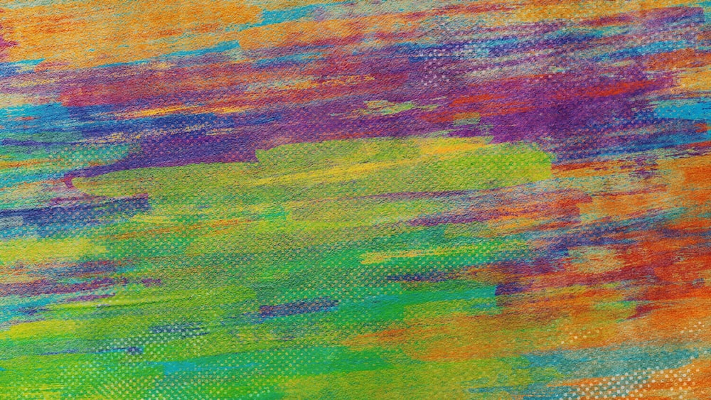 a painting of a multicolored background