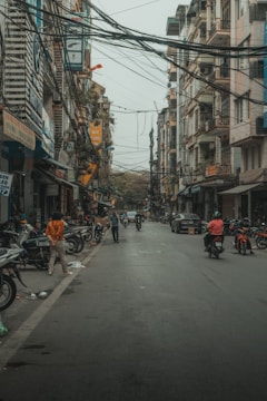 A street scene from a bustling foreign city featured in the books.