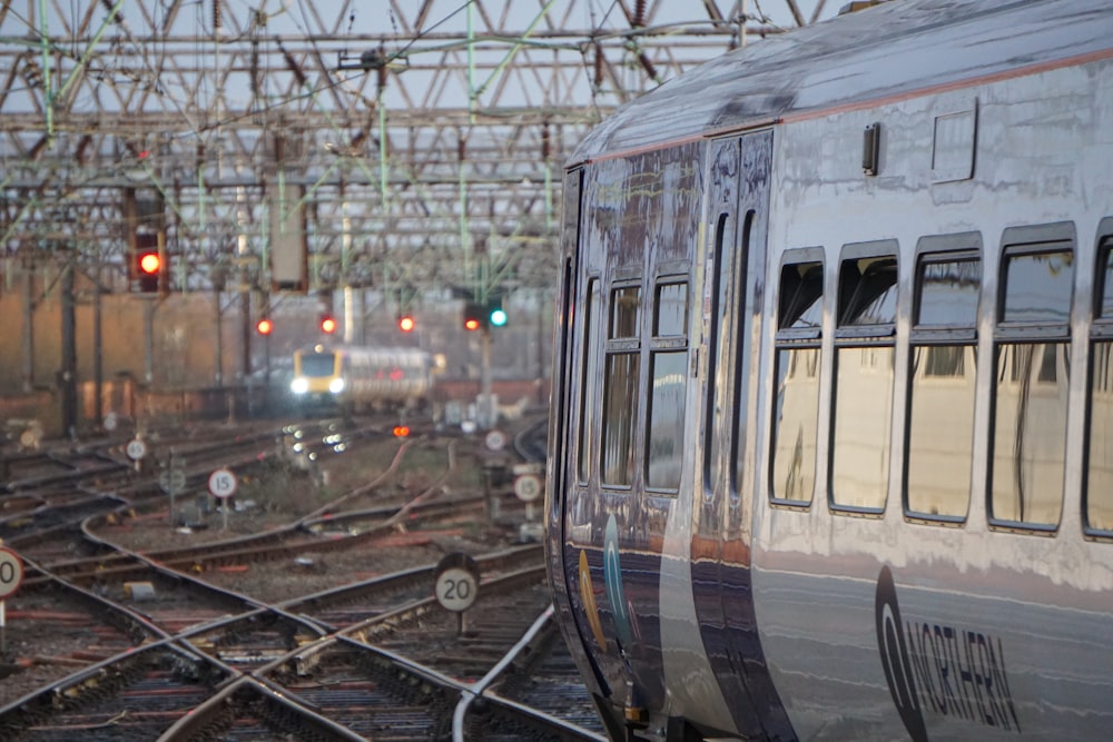 a train that is sitting on the tracks