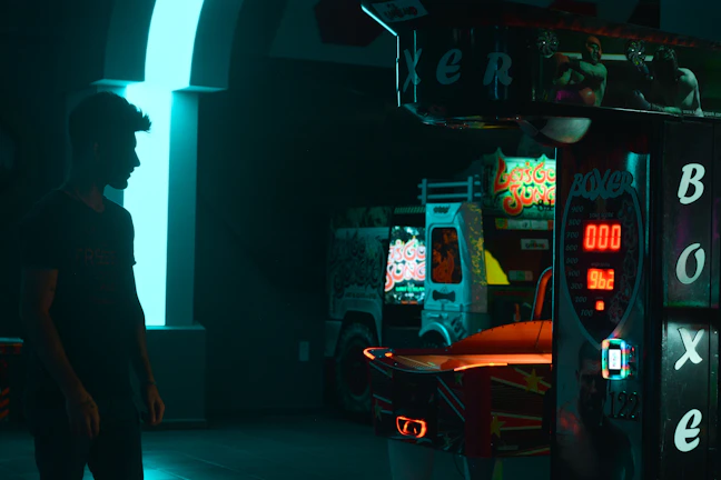 Close-up of a sleek electric boxing machine with digital controls glowing softly.