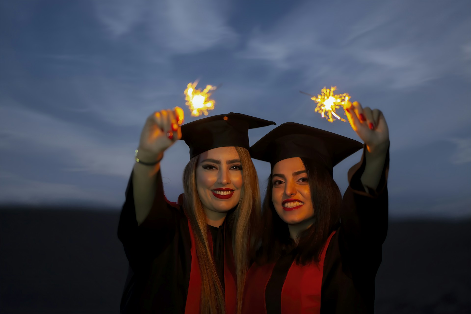 A heartfelt image capturing the joy of graduates celebrating their academy graduation day.