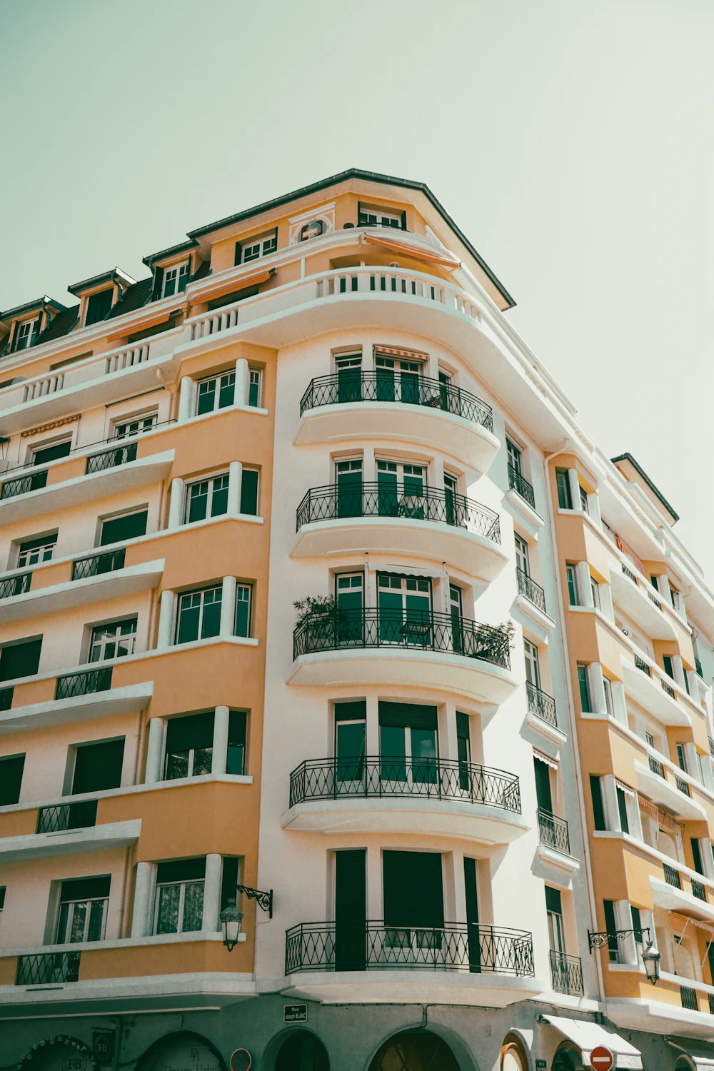 Apartment building facade