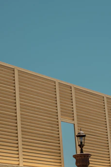 Architect reviewing facade design blueprints with a client outdoors.