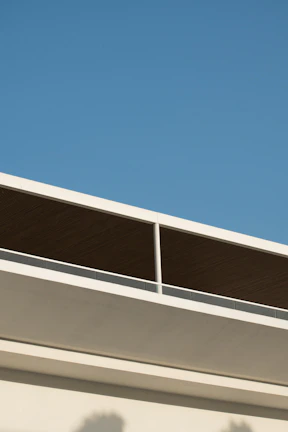Completed commercial building roof with clean lines and modern design in Long Branch.