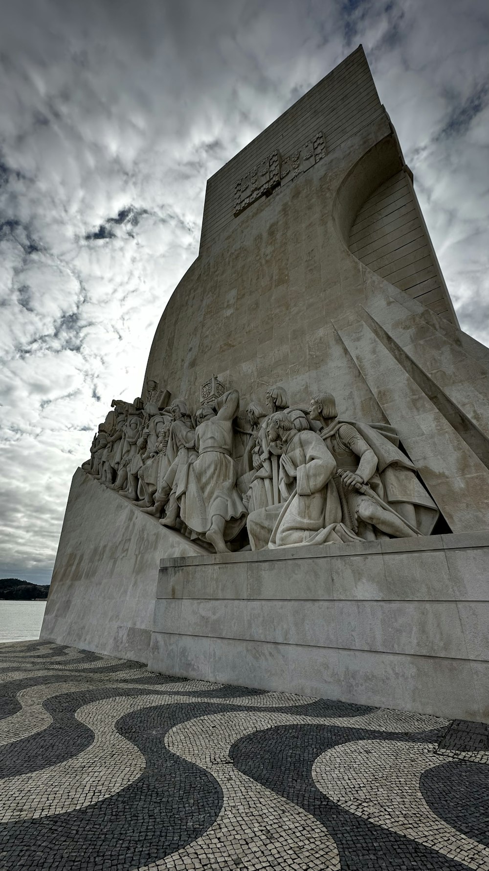 a monument with a bunch of statues on it