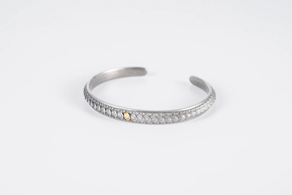 Pave Silver Cuff Bracelet