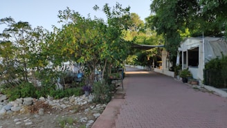 A peaceful outdoor area for relaxation and wellness.
