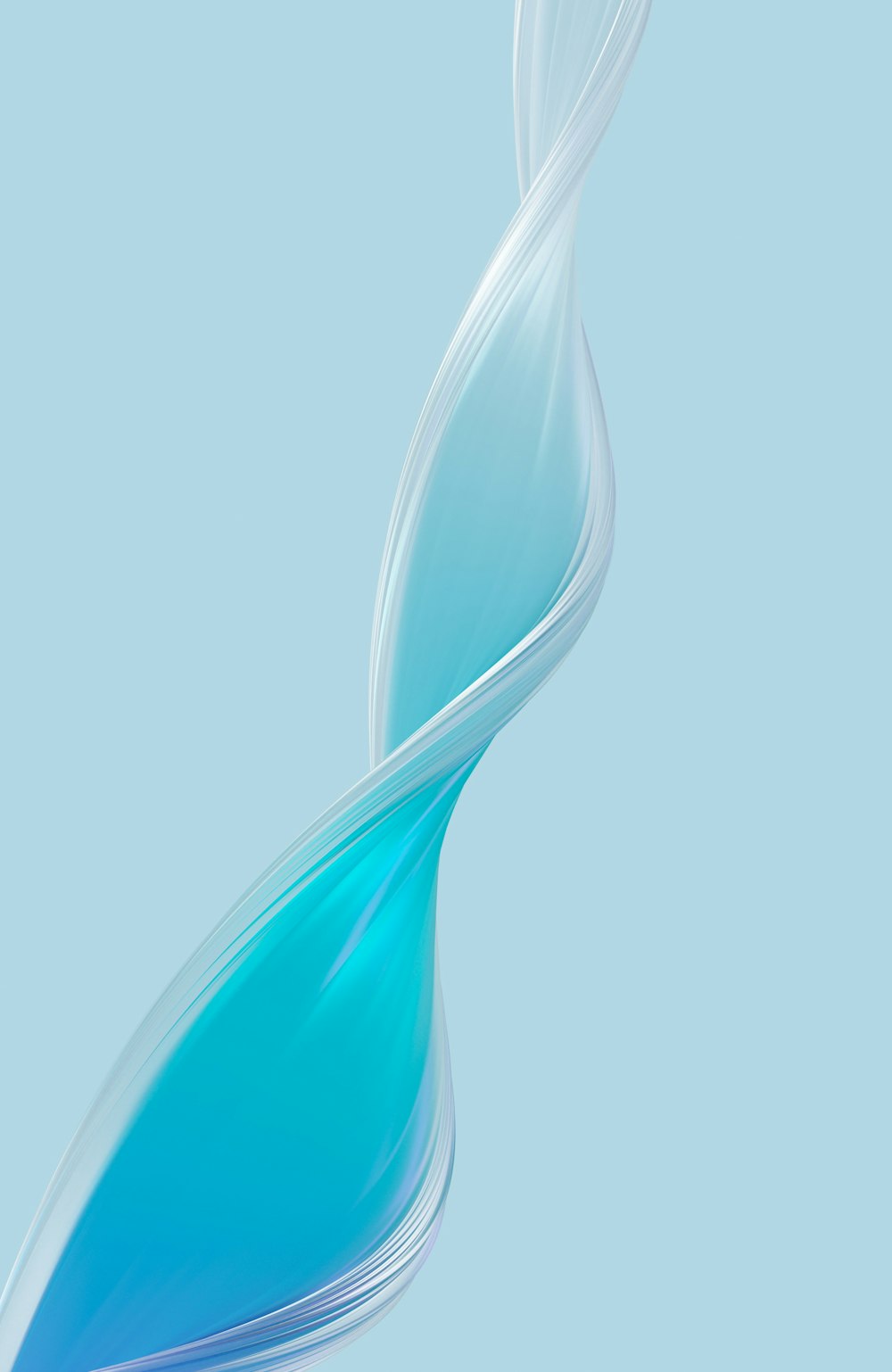 a blue and white swirl on a light blue background