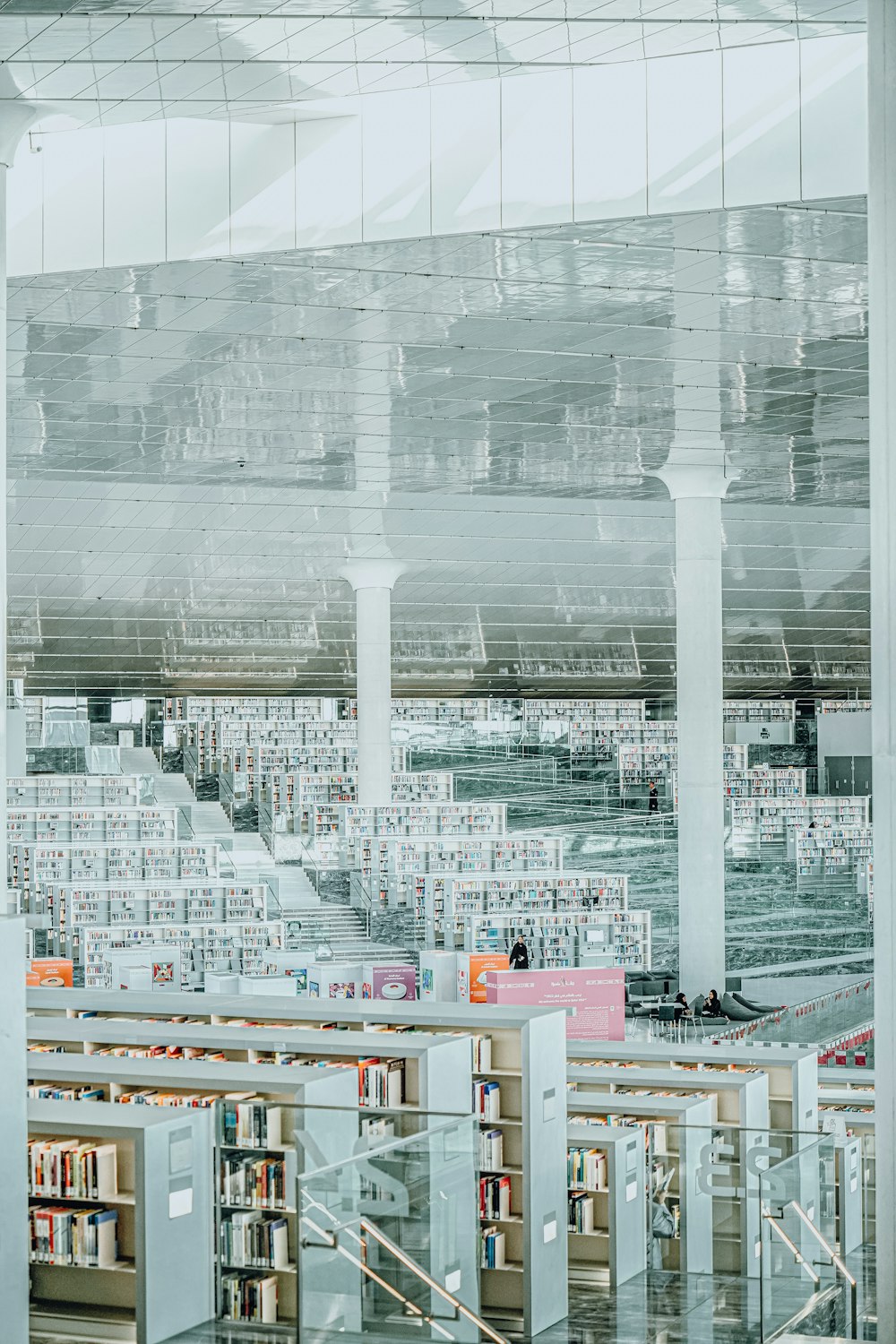 a large library filled with lots of books