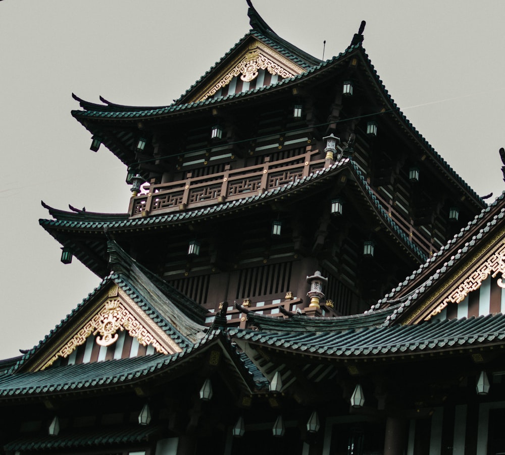 a tall building with a clock on the top of it