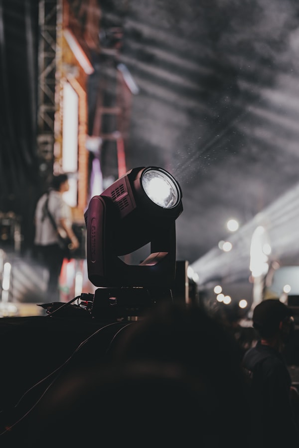 Spotlight auf einer Bühne