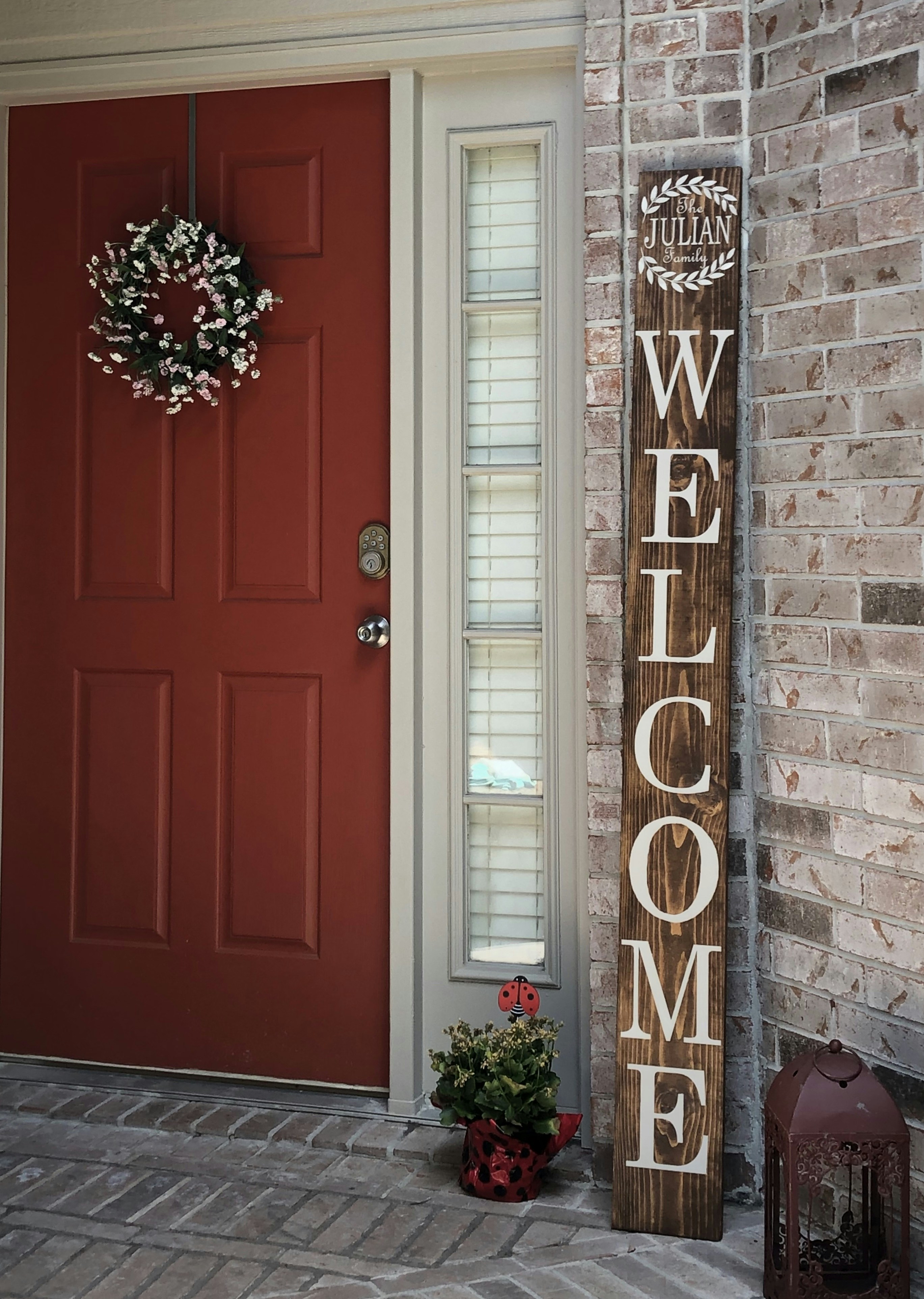 Rustic Outdoor Welcome Sign
