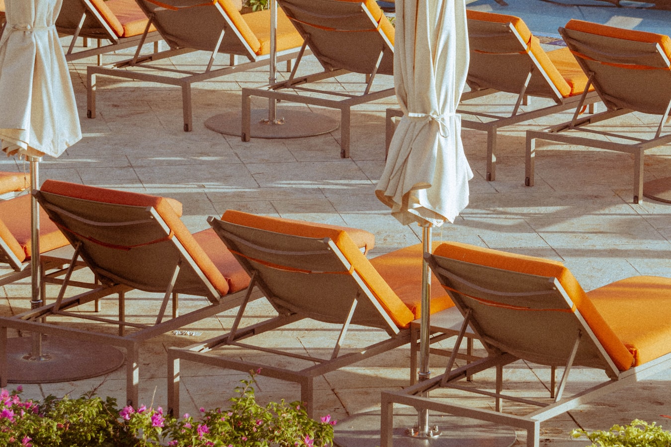 Resort pool tropical setting